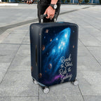 1-Piece Galaxy Stars Space Astronaut Planet Cosmic  Suitcase Luggage Cover, Stretch Protective Sleeve