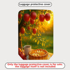 1-Piece Apple Pie Nature Warm Autumn Orchard  Suitcase Luggage Cover, Stretch Protective Sleeve