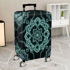 1-Piece Floral Mandala Geometric Pattern  Art  Suitcase Luggage Cover, Stretch Protective Sleeve