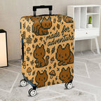 1-Piece Adventure Cat Nature Fun Playful  Suitcase Luggage Cover, Stretch Protective Sleeve