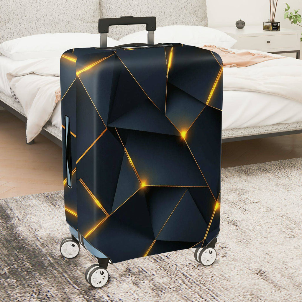 1-Piece Geometric Abstract Modern Artistic Elegant Stylish  Suitcase Luggage Cover, Stretch Protective Sleeve