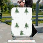 1-Piece Christmas Tree Holiday Seasonal Snow Star Winter  Suitcase Luggage Cover, Stretch Protective Sleeve