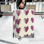 1-Piece Heart Pattern Romantic Love Passion Holiday Vacation  Suitcase Luggage Cover, Stretch Protective Sleeve