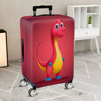 1-Piece Dinosaur Red Fun Cute Animal Travel  Suitcase Luggage Cover, Stretch Protective Sleeve