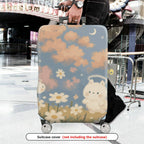 1-Piece Cute Floral  Angel Rabbit Cloud Sky  Suitcase Luggage Cover, Stretch Protective Sleeve