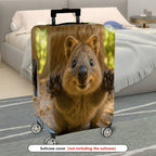 1-Piece Quokka Animal Nature Cuteness Forest Joy  Suitcase Luggage Cover, Stretch Protective Sleeve
