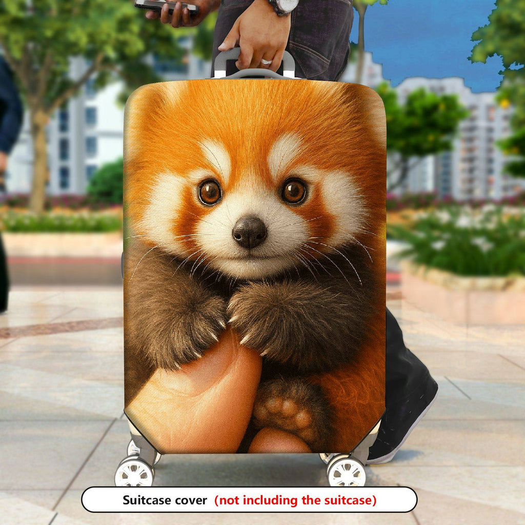 1-Piece Cute Adorable Red Panda Animal Nature Wildlife  Suitcase Luggage Cover, Stretch Protective Sleeve