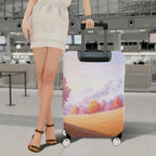 1-Piece Autumn Sunset Nature Landscape Mountain Tree  Suitcase Luggage Cover, Stretch Protective Sleeve