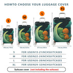 1-Piece Dinosaur Moon Stars Clouds Night Cute  Suitcase Luggage Cover, Stretch Protective Sleeve