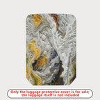 1-Piece Abstract Artistic Swirl Bubble Textured Colorful  Suitcase Luggage Cover, Stretch Protective Sleeve