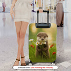 1-Piece Nature Animal Flower Forest Cute  Suitcase Luggage Cover, Stretch Protective Sleeve