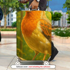 1-Piece Bird Nature Forest Art Cute Animal Wildlife  Suitcase Luggage Cover, Stretch Protective Sleeve
