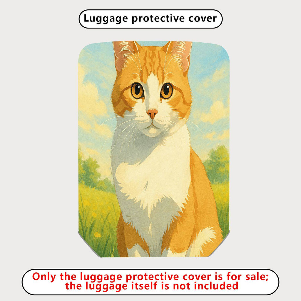 1-Piece Cute Animal  Artistic Pastoral Summer  Suitcase Luggage Cover, Stretch Protective Sleeve