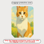 1-Piece Cute Animal  Artistic Pastoral Summer  Suitcase Luggage Cover, Stretch Protective Sleeve