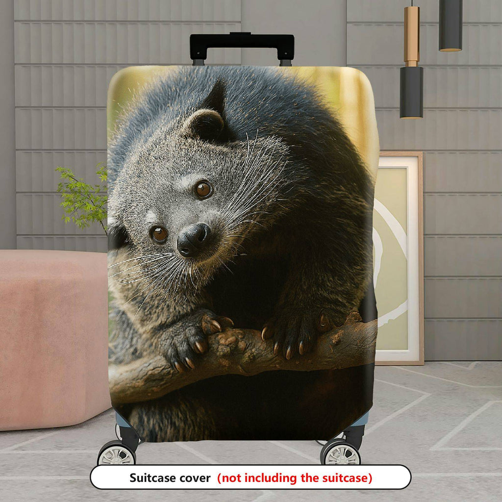 1-Piece Cute Animal Nature Wildlife Fun Decorative  Suitcase Luggage Cover, Stretch Protective Sleeve