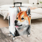 1-Piece Animal Art Abstract Creative Fox  Suitcase Luggage Cover, Stretch Protective Sleeve