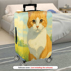 1-Piece Cute Animal  Artistic Pastoral Summer  Suitcase Luggage Cover, Stretch Protective Sleeve