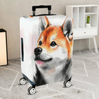 1-Piece Animal Art Abstract Creative Fox  Suitcase Luggage Cover, Stretch Protective Sleeve