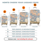 1-Piece Cute Floral  Angel Rabbit Cloud Sky  Suitcase Luggage Cover, Stretch Protective Sleeve