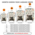 1-Piece Animal Forest Nature Dog  Suitcase Luggage Cover, Stretch Protective Sleeve