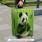 1-Piece Panda Bamboo Green Forest Cute Playful Lively  Suitcase Luggage Cover, Stretch Protective Sleeve