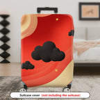 1-Piece Abstract Cosmic Starry Cloud Vibrant  Suitcase Luggage Cover, Stretch Protective Sleeve