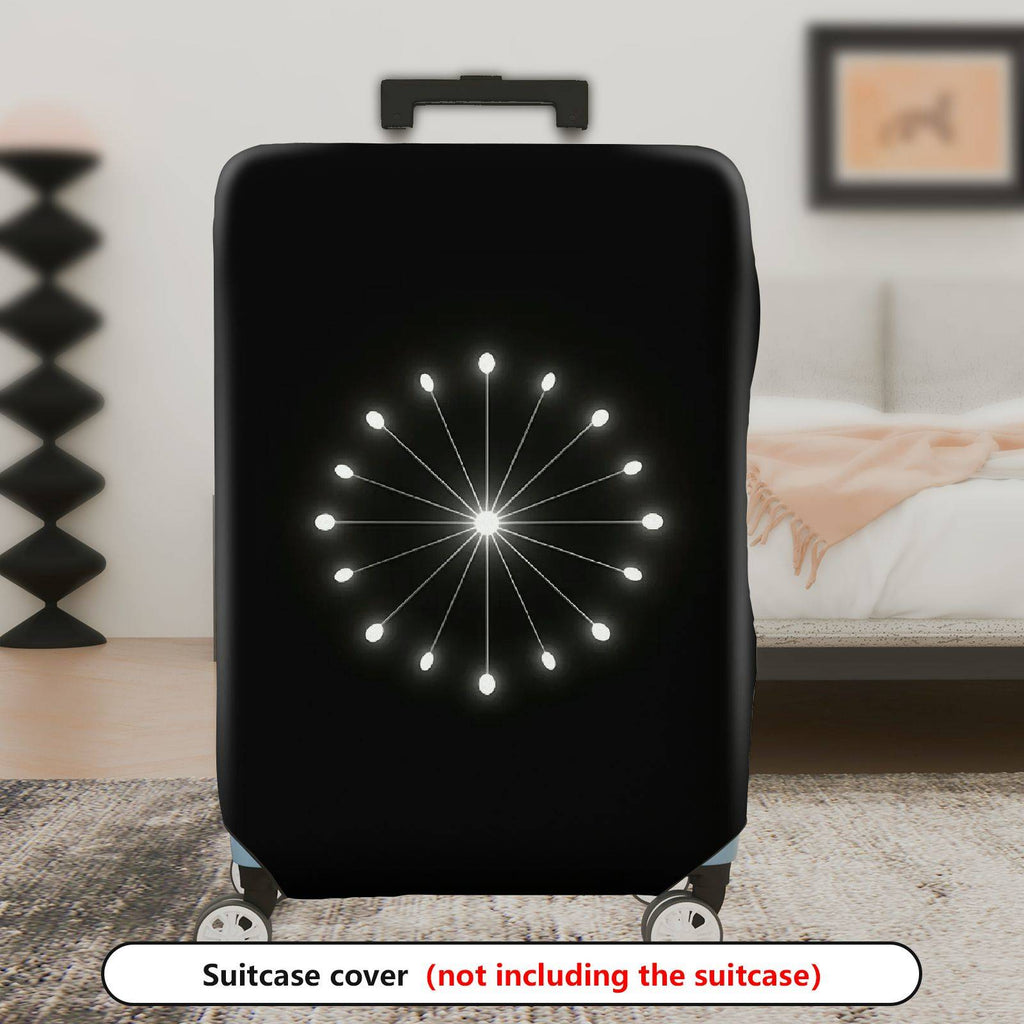 1-Piece Modern Minimalistic Elegant Geometric Artistic  Suitcase Luggage Cover, Stretch Protective Sleeve
