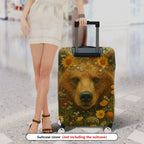1-Piece Animal Flower Nature Wildlife Art Vintage  Suitcase Luggage Cover, Stretch Protective Sleeve