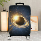 1-Piece Cosmic Galaxy Star Solar Eclipse Astronomy  Suitcase Luggage Cover, Stretch Protective Sleeve