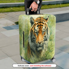 1-Piece Animal Jungle Wildlife Nature Art Tiger  Suitcase Luggage Cover, Stretch Protective Sleeve