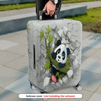 1-Piece Cute Panda  Stone Fun Animal  Suitcase Luggage Cover, Stretch Protective Sleeve