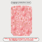 1-Piece Cherry Blossom Pink Flower Fruit Cute Sweet  Suitcase Luggage Cover, Stretch Protective Sleeve