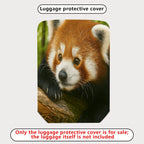 1-Piece Woodland Animal Red Panda Cute Nature Wildlife Forest  Suitcase Luggage Cover, Stretch Protective Sleeve
