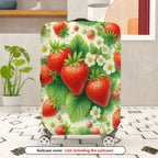 1-Piece Strawberry Floral Leaf Berry Fruit  Suitcase Luggage Cover, Stretch Protective Sleeve