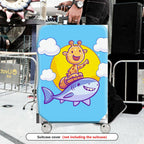 1-Piece Animal Space Cloud Ocean Fun  Suitcase Luggage Cover, Stretch Protective Sleeve