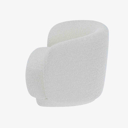 Fauteuil bouclette blanc Victoria
