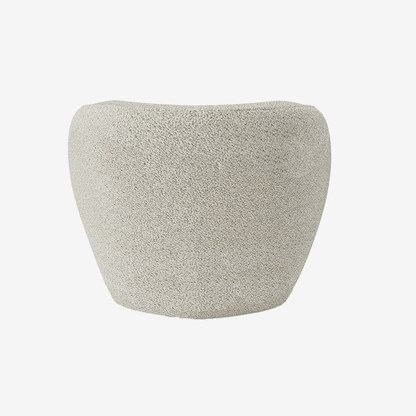 Fauteuil design bouclé beige Pablo