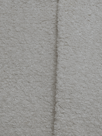 Fauteuil design bouclé blanc Pablo