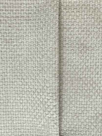 Fauteuil design tissu chenille blanc Pablo