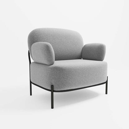 Fauteuil en tissu gris foncé