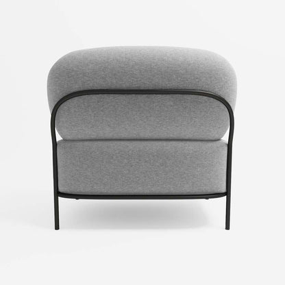 Fauteuil en tissu gris foncé