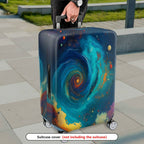 1-Piece Galaxy Swirl Cosmic Nebula Space Planet  Suitcase Luggage Cover, Stretch Protective Sleeve
