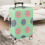 1-Piece Pastel Geometric Stripes Circles Dots Colorful  Suitcase Luggage Cover, Stretch Protective Sleeve