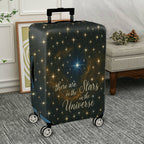 1-Piece Starry Cosmic Universe Galaxy Inspirational Quote Constellation  Suitcase Luggage Cover, Stretch Protective Sleeve
