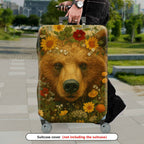 1-Piece Animal Flower Nature Wildlife Art Vintage  Suitcase Luggage Cover, Stretch Protective Sleeve