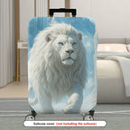 1-Piece White Lion Cloud Sky Animal Fantasy Artistic  Suitcase Luggage Cover, Stretch Protective Sleeve