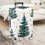 1-Piece Christmas Tree Star Decoration Holiday Lights Snowy  Suitcase Luggage Cover, Stretch Protective Sleeve