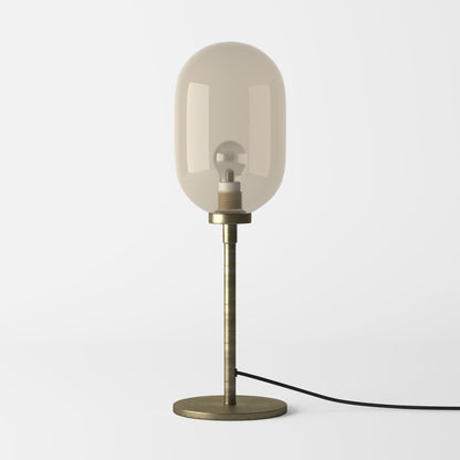 Lampe à poser en métal doré