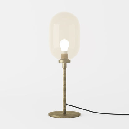 Lampe à poser en métal doré