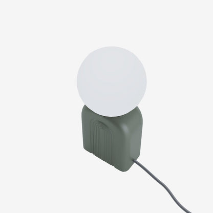 Lampe de table en céramique vintage verte Goya